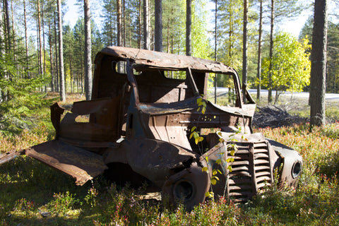 Rusted car, Finland